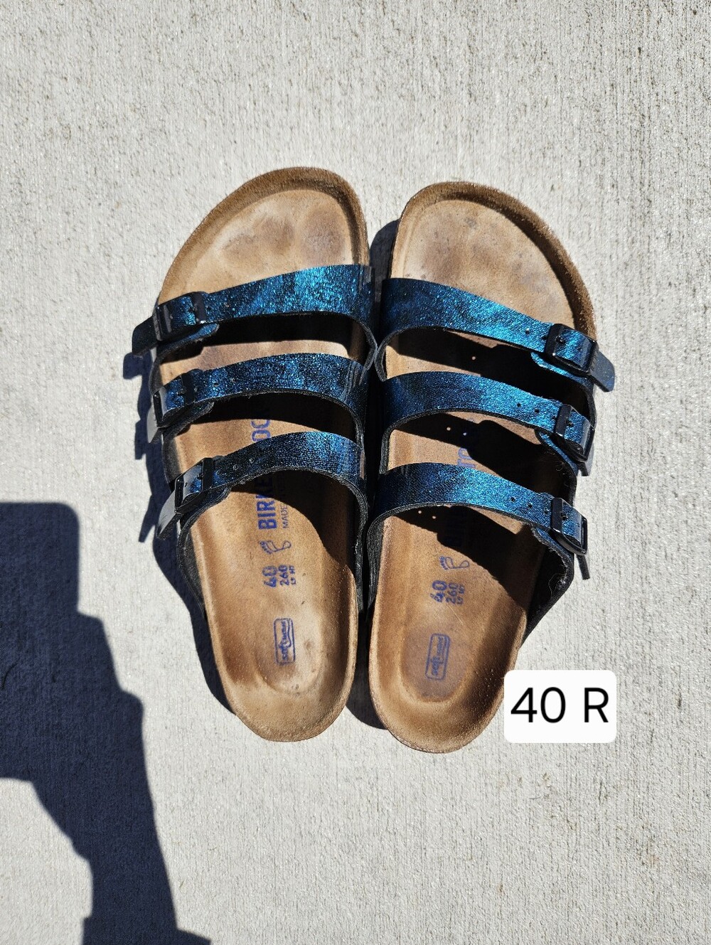 Birkenstock Florida Iride Strong Blue 40 R